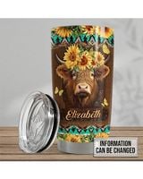 Cow Tumbler 20oz Stainless Steel Full Printed Stainless Steel Tumbler (20oz) white 20oz
