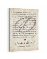 Personalized Custom Song Lyrics Canvas CS102 Ready To Hang Portrait Canvas white 11x14in