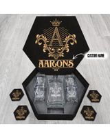 Bulk Test WDS Decanter Set - 4 Glasses + 4 Coasters one size