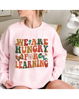 We are hungry for learning shirt Unisex Sweatshirt white s