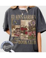 Elain Archeron Garden Shirt, Acotar Shirt Archeron Sisters, Velaris Night Court Sjm Merch Nesta Cassian Feyre Rhysad Acosf Gift Unisex Standard T-Shirt white s