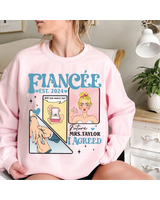 Fiancee shirt Unisex Sweatshirt white s