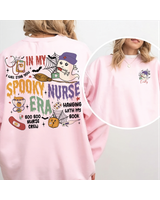 In My Spooky Nurse Era Sweatshirt, Spooky Nicu Nurse Halloween Ghost, Spooky Nurse Sweater, Spooky Halloween Nurse Life, Night Shift Nurse Unisex Sweatshirt white s