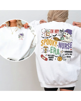 In My Spooky Nurse Era Sweatshirt, Spooky Nicu Nurse Halloween Ghost, Spooky Nurse Sweater, Spooky Halloween Nurse Life, Night Shift Nurse Unisex Sweatshirt white s
