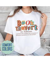 Booktrovert Shirt, Book Lover Shirt, Book Lover, Reading Shirt, Book Shirt, Bookworm, Book Gift, Bookworm Gift, Reader Gift, Librarian Shirt Heavyweight Garment-Dyed T-Shirt – Comfort Colors white s