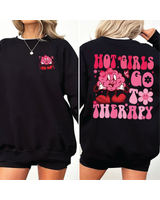 Mental Health Matters Shirt, Funny Mental Health, Hot Girls Go to Therapy Shirt, Mental Health Shirt Feelings Matter, Therapy Shirt Unisex Sweatshirt white s