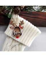 Personalize 2 layers wooden ornament - Deer Personalize 2 layers wooden ornament - Deer