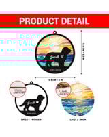 Customized Suncatcher - Cat - Dog Customized Suncatcher - Cat-Dog 1pc