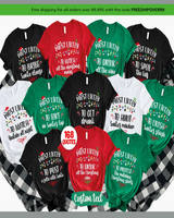 Most Likely to [Custom Text] Christmas Shirt, 168 Quotes, Family Matching Christmas T-Shirts, Funny Christmas Shirt, Family Pajamas - ML168 Women's Tank Top black s