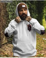 NOT EVERYONE LIKES ME SKULL REAPER - All Over Print , Skull Drawing, Skull Art, Skull Tattoos AOP Unisex Standard Hoodie 2 white s