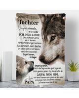 Decke vom Vater an die Tochter - "Du bist die ganze Welt für mich" s09sp09 Couch Blanket (Printed in the EU)