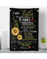 IT - Coperta A mia Figlia Non dimenticare mai che Ti amo Con amore Mamma Couch Blanket (Printed in the EU) white s