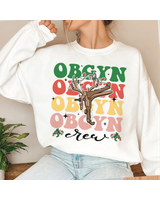 Obgyn Nurse Christmas Sweatshirt, Obgyn Nurse Tshirt, Obgyn Nurse Gift, Gynecology shirt, Obgyn Shirt, Obstetrics shirt, Obstetrics Gift Unisex Sweatshirt white s