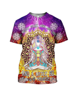 Mostly Peace Love And Light All Over Print Shirt AOP Unisex Standard T-shirt 2 white s