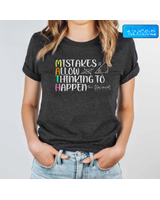 Mistakes Allow Thinking To Happen Math Teacher Shirt Unisex Premium Hoodie black s