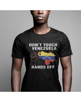 Don’t Touch Venezuela Hands Off Shirt Unisex Standard T-Shirt black s