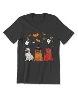 Halloween pug Dogs Lovers Mummy Witch Demon Costumes T-Shirt Men's Premium Tshirt black s