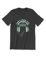 Can't Hear You I'm Gaming Computer And Video Games T-Shirt Men's Premium Tshirt black s
