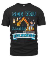See You Later Excavator Men's Premium Tshirt black s