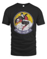 1st Fighter Squadron Vintage Patch Insignia T-shirt Men's Standard T-Shirt black s