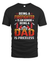 Being A Firefighter Is An Hinor Being A Dad Men's Standard T-Shirt black s