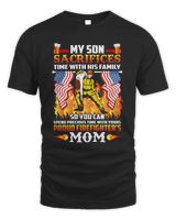 My Son Sacrifices Time With His Family Men's Standard T-Shirt black s