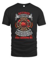 Retired Fiefighter Men's Standard T-Shirt black s