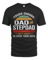tough enough to be a Dad and stepdad Men's Standard T-Shirt black s