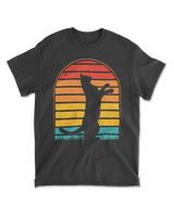 Cat Sunset Colorful Background for T-Shirt 3 Men's Standard T-Shirt black s