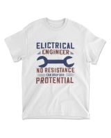 Electrical Engineer No Resistance Can Drop Our Protential Engineer T-Shirt Men's Standard T-Shirt white s