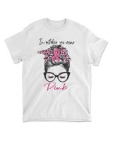 In October We Wear Pink Men's Standard T-Shirt white s