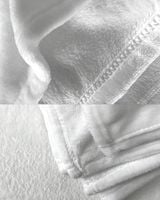 Bonjour maman Cozy Plush Fleece Blanket white 30x40in