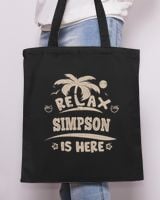 USL-96-Simpson Tote Bag - Printed in the EU black onesize