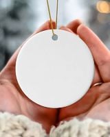 Fbus03914 Stearns OR1 Circle Ceramic Ornament (US) white one-sided 1pcs