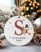 Fbus03914 Stearns OR1 Circle Ceramic Ornament (US) white one-sided 1pcs