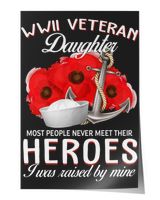 Veteran DaughterI-1 Satin Portrait Poster (16x24in) black 16x24in