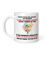 Mug Humour Fête des Mères – Cadeau Première Maman – Tu m’as eu moi White Mug white 11oz