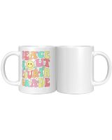 Peace Out Fourth Grade Groovy 4th Grade Last day of school White Mug white 11oz
