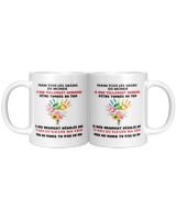 Mug Humour Fête des Mères – Cadeau Première Maman – Tu m’as eu moi White Mug white 11oz