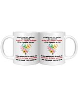Mug Humour Fête des Mères – Cadeau Première Maman – Tu m’as eu moi White Mug white 11oz