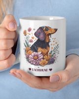 I Very Love Dachshund White Mug white 11oz
