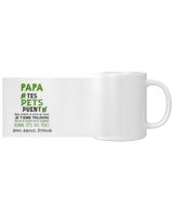 FR -TES PETS PUENT Mais jusqu’à ce qu’ils me tuent JE T’AIME TOUJOURS (pas sûr de survivre encore longtemps) BONNE FÊTE DES PÈRES [Avec amour, Prénom] White Mug white 11oz
