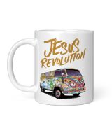 Jesus Revolution Jesus Lord One Way Van car White Mug white 11oz