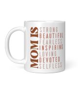 MOM IS White Mug white 11oz