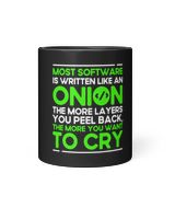 Programming Onion Syntax Programmer Software Developer Black Mug 11oz black 11oz