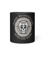 Vintage Motocycle T-Shirt, Motorcycle Hoodie Design (45) Black Mug black 11oz