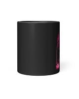 Funny Cat In October We Wear Pink T-Shirt Black Mug black 11oz