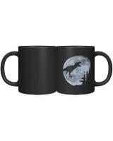 T-Rex Riding To The Moon: An Epic Adventure Awaits! Black Mug 11oz black 11oz