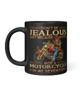 Dont be jealous ride motorcycle in seventies Black Mug 11oz black 11oz
