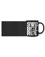 Swim bike run triathlon Black Mug 11oz black 11oz